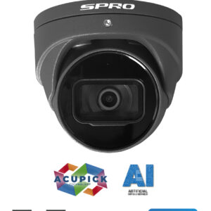 SPRO 4MP IP Turret Camera 2.8mm 50m IR AI PRO (Grey)