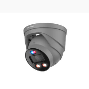 SPRO 6MP IP Turret ACTIVE DETERRENCE PRO with Smart Dual Illumination and Acupick Technology - Grey