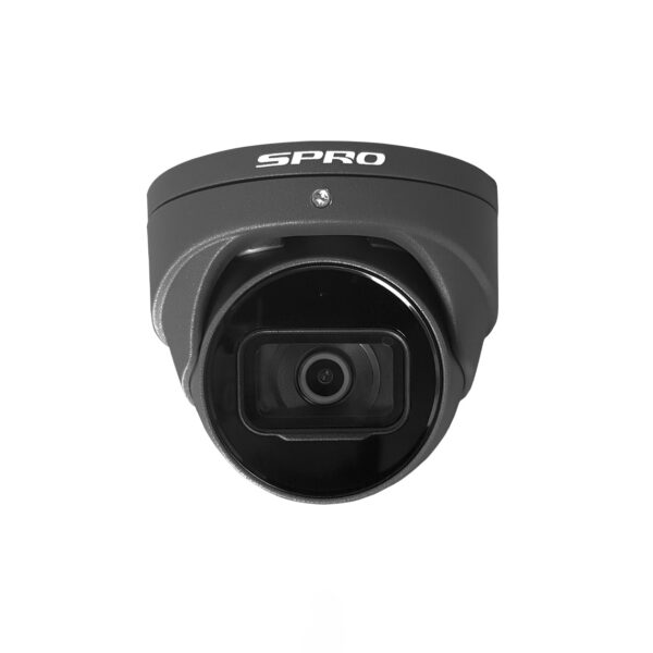 SPRO 8MP IP Turret Camera 2.8mm 50m IR AI PRO (Grey) - ukcctvcameras.com