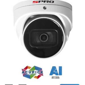 SPRO 8MP IP Turret Camera 2.8mm 50m IR AI PRO (White)