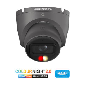 SPRO 8MP IP Turret with COLOUR NIGHT 2.0 and Built-In Mic (ECONOMY)