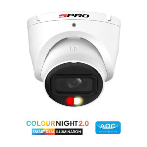 SPRO 8MP IP Turret with COLOUR NIGHT 2.0 and Built-In Mic (ECONOMY)